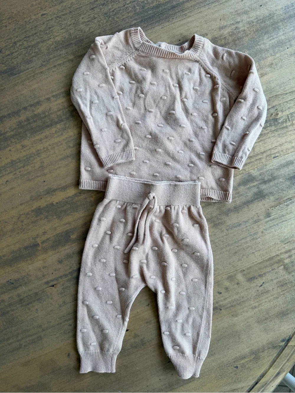 Quincy Mae Bailey Knit Sweater and Knit Pants; 3-6 months; Color: Petal - Picture 4 of 7